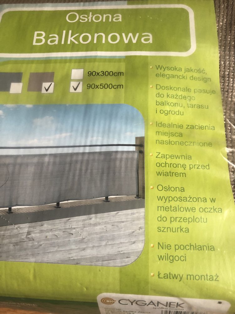 Osłona balkonowa