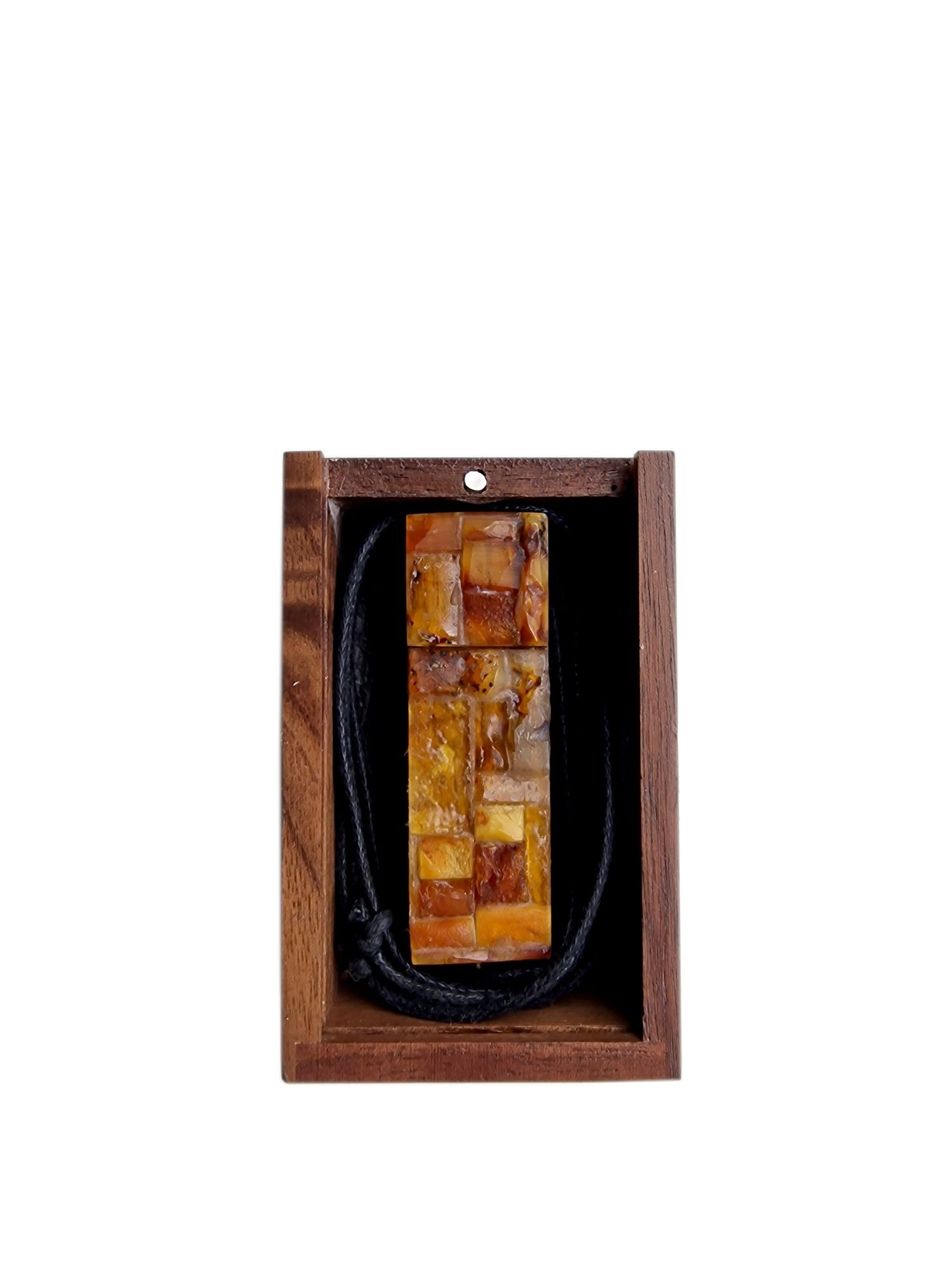 Pendrive zdobiony bursztynem 64GB Wisiorek