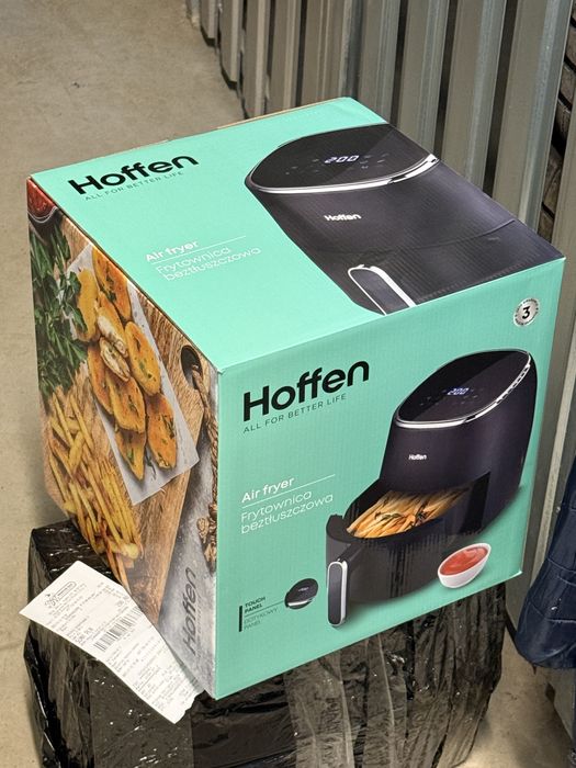 Frytkownica beztłuszczowa Hoffen, 1500 W, 5 l, czarna matowa