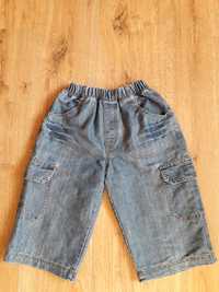 Krótkie spodenki chłopięce 146 jeansowe bojówki