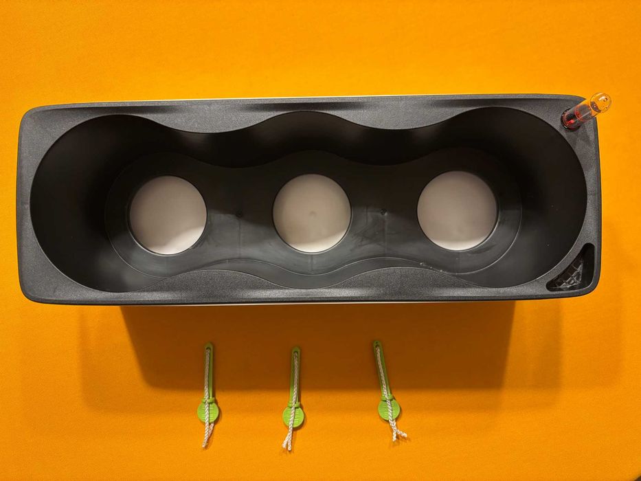 Lechuza Cube Glossy Tripple - Samonawadniająca donica do ziół/kwiatów