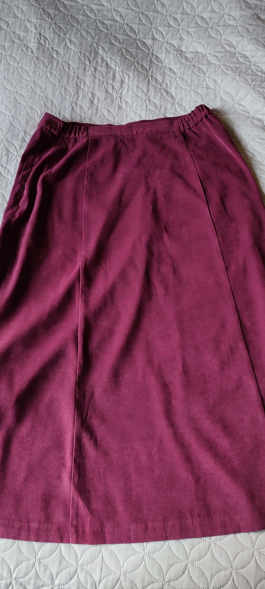 Burgundowa spódnica midi rozmiar 44 / XXL / 16, Edmee