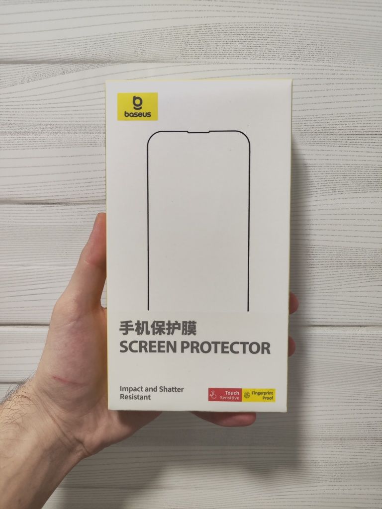 Apple iPhone 15 Pro Max. 2 защитных стекла Baseus. Премиум качество