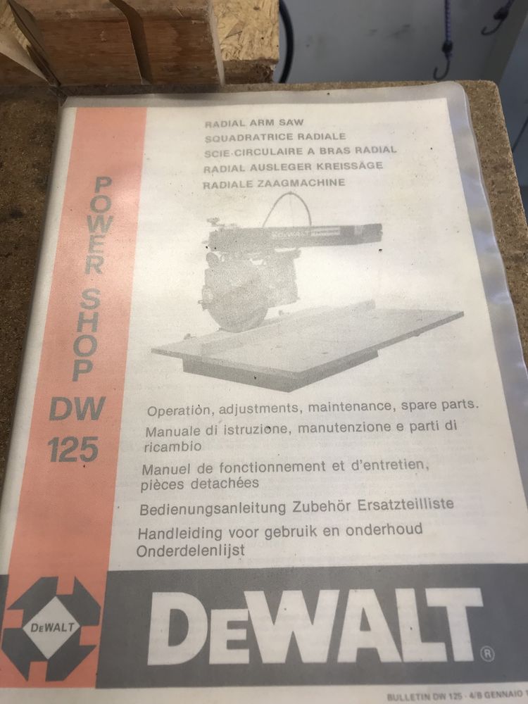 Piła radialna Dewalt DW 125 230v Szczytno