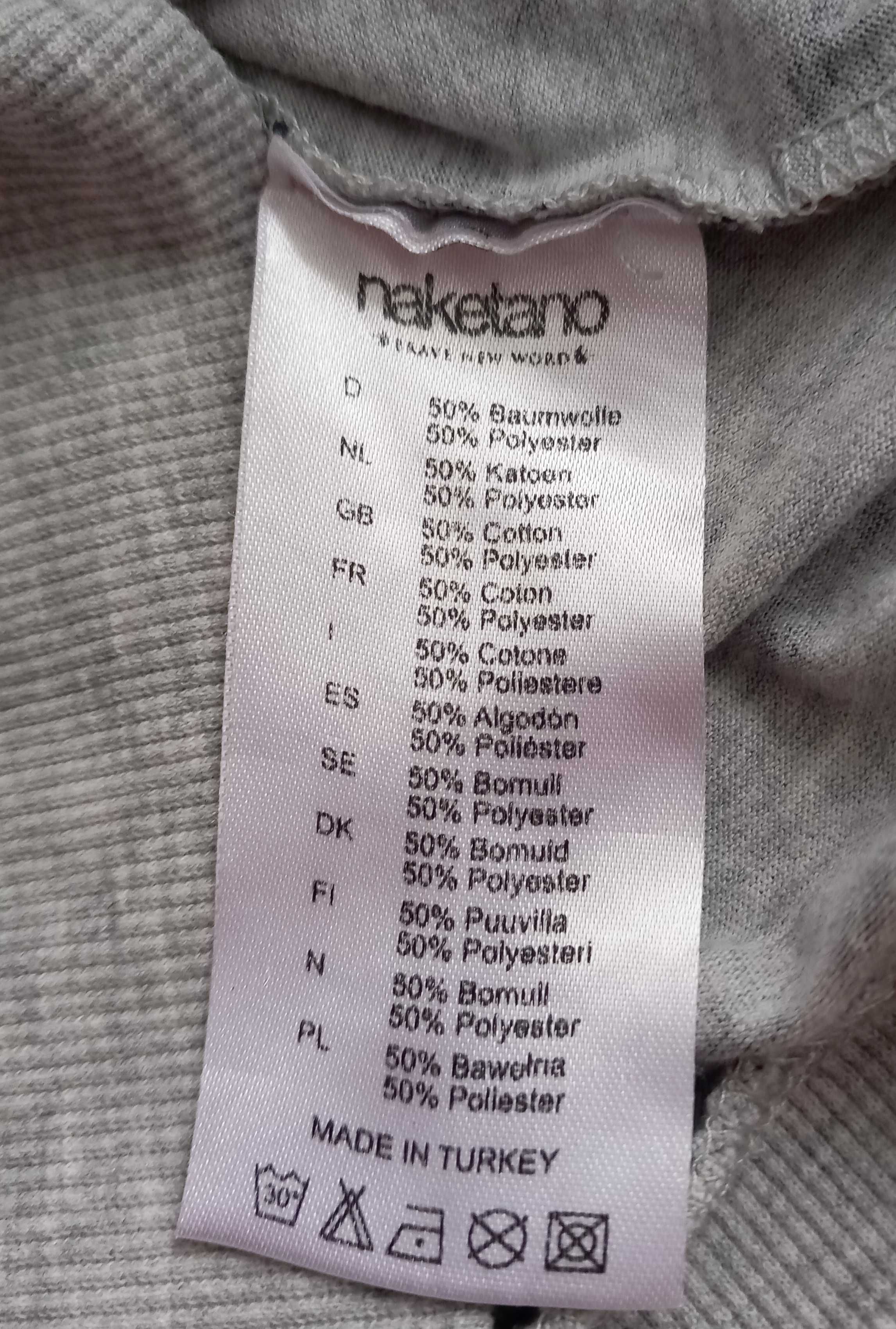 Naketano cienka bawełniana bluza damska z kapturem hoodie