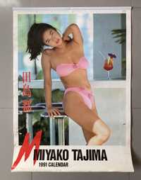 Перекидной календарь с японской фотомоделью Miyako Tajima - 1991