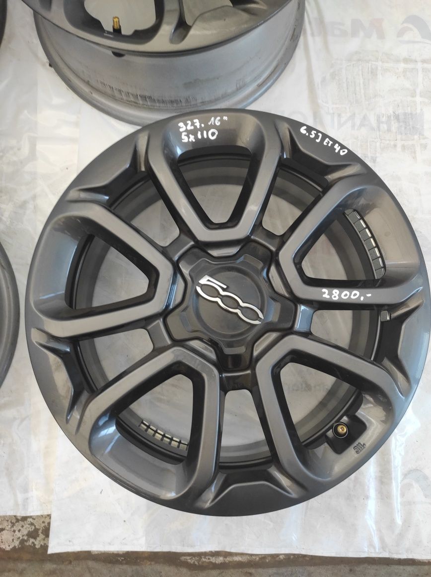 327 Felgi aluminiowe ORYGINAŁ FIAT 500 R 16 5x110 NOWE