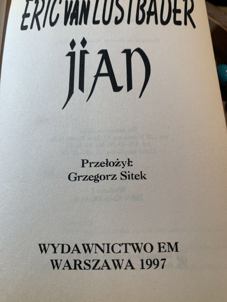 Książka Jian Eroc van Lustbader