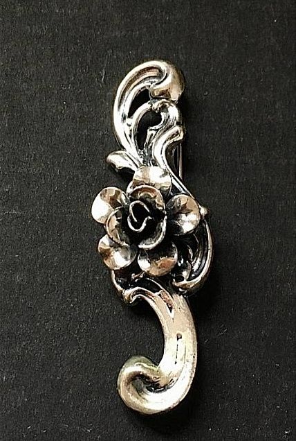 Вінтажна срібна брошка "Jewelart" (925 проба