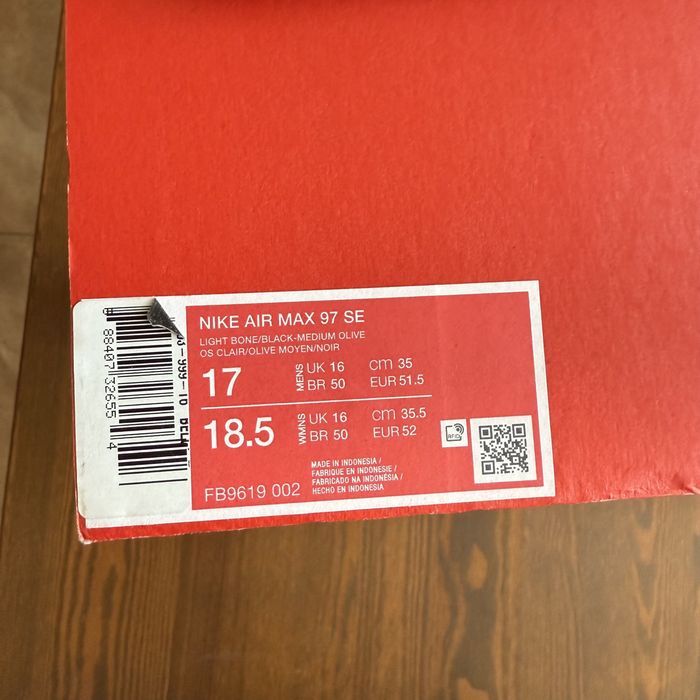 Нові Кросівки Nike Air Max 97 SE (Розмір 51.5)