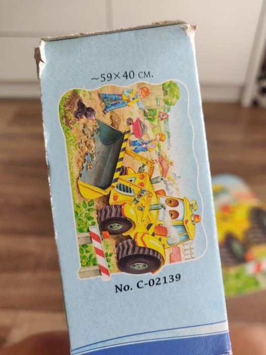 Макси-пазл Бульдозер Castorland Puzzle 20 деталей