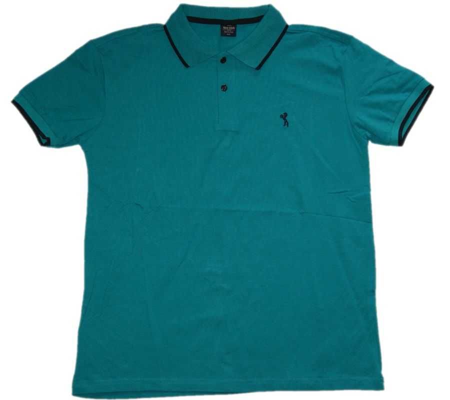 Koszulka męska POLO turecka duża 7XL szerokość 118 cm MORSKA bawełna