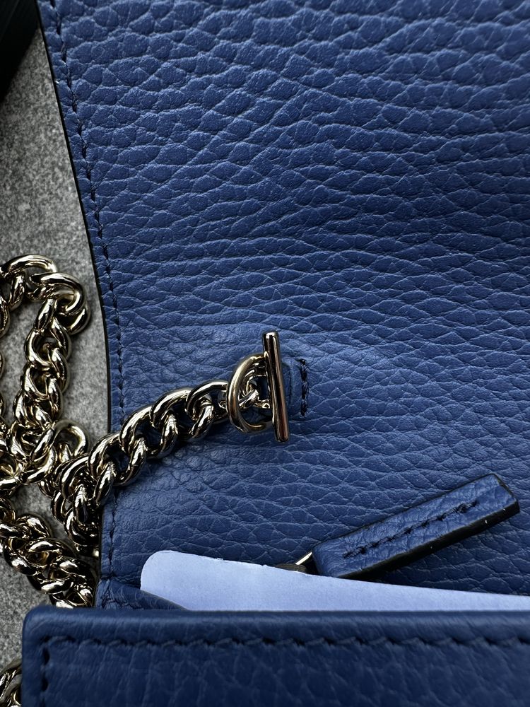 Сумочка/гаманець Gucci на ланцюжку синій