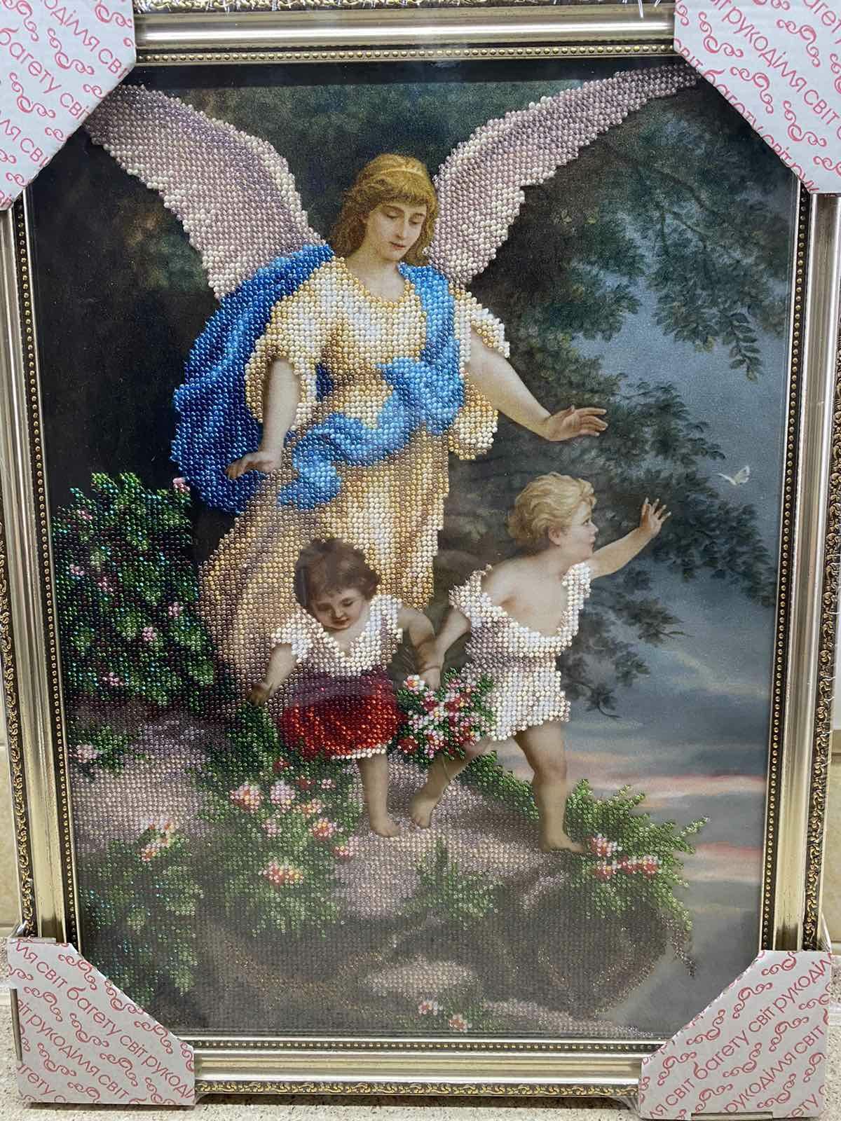 Картина бісером ангел охоронець