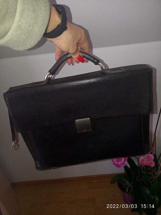 Teczka torebka dyplomatka  skóra