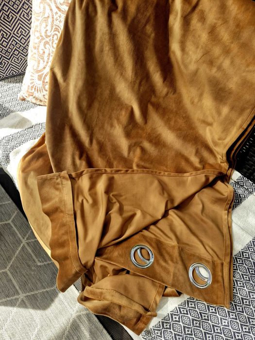 Zasłony miodowe Eurofirany szt 2, przelotki