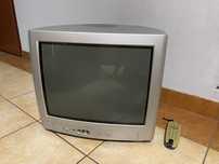 Telewizor kineskopowy 17 cali Philips retro vintage srebrny