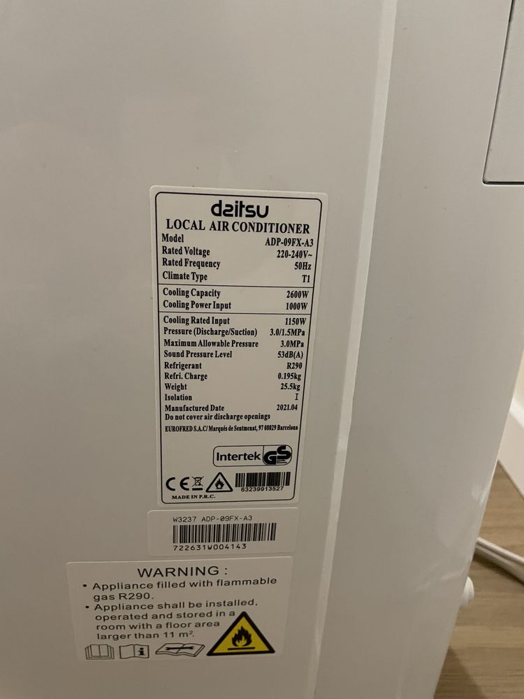 Ar condicionado portátil daitsun