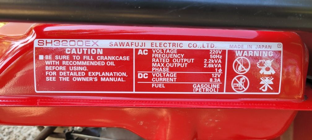 Оригинал генератор honda 2.6 kw состояние нового