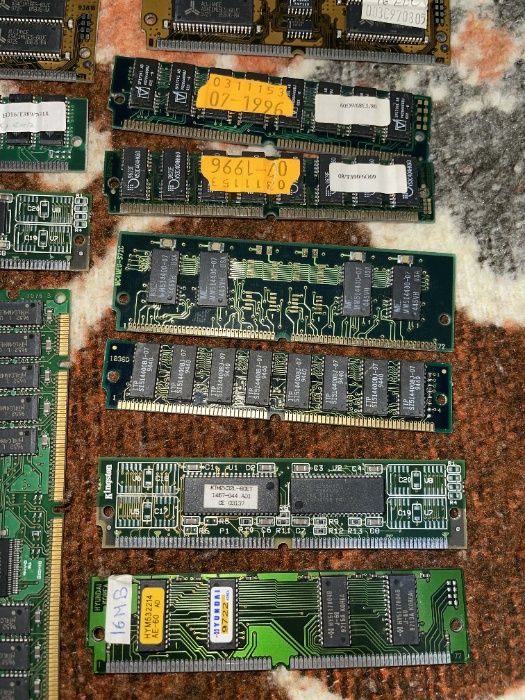 Memórias RAM antigas DDR 100_133_333_400 MHz, 64_128_256_512 MB