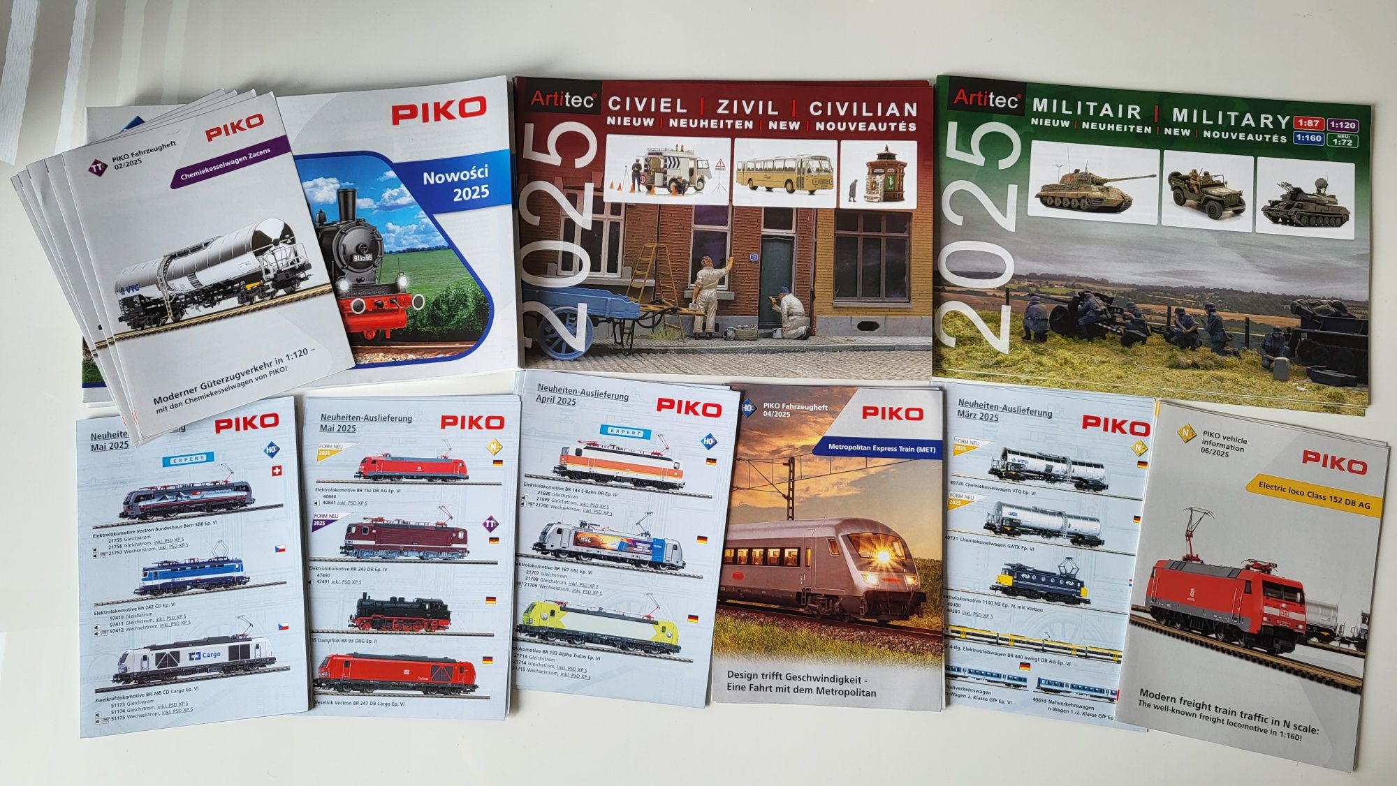 Piko + Artitec H0 tt N katalogi nowości modelarskich 2025 rok + GRATIS