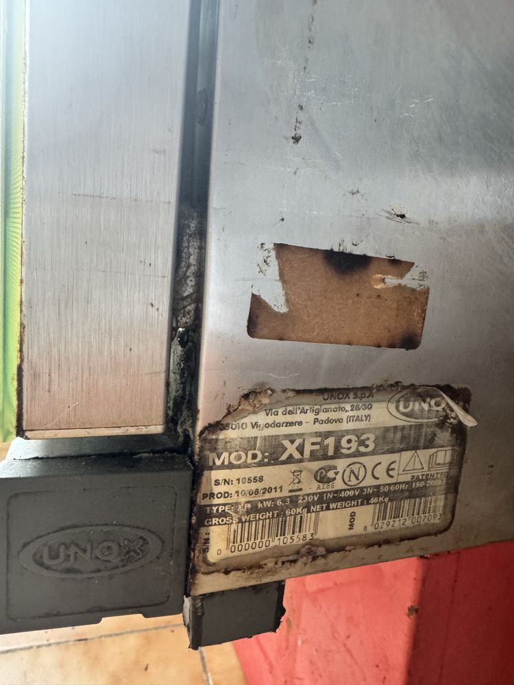 Forno Industrial UNOX XF193 – Para Peças