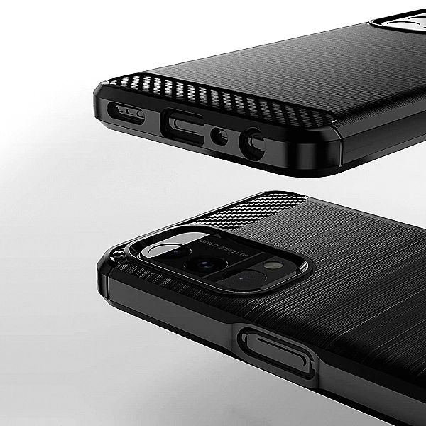 Carbon Case elastyczne etui pokrowiec OnePlus Nord N200/5G czarny