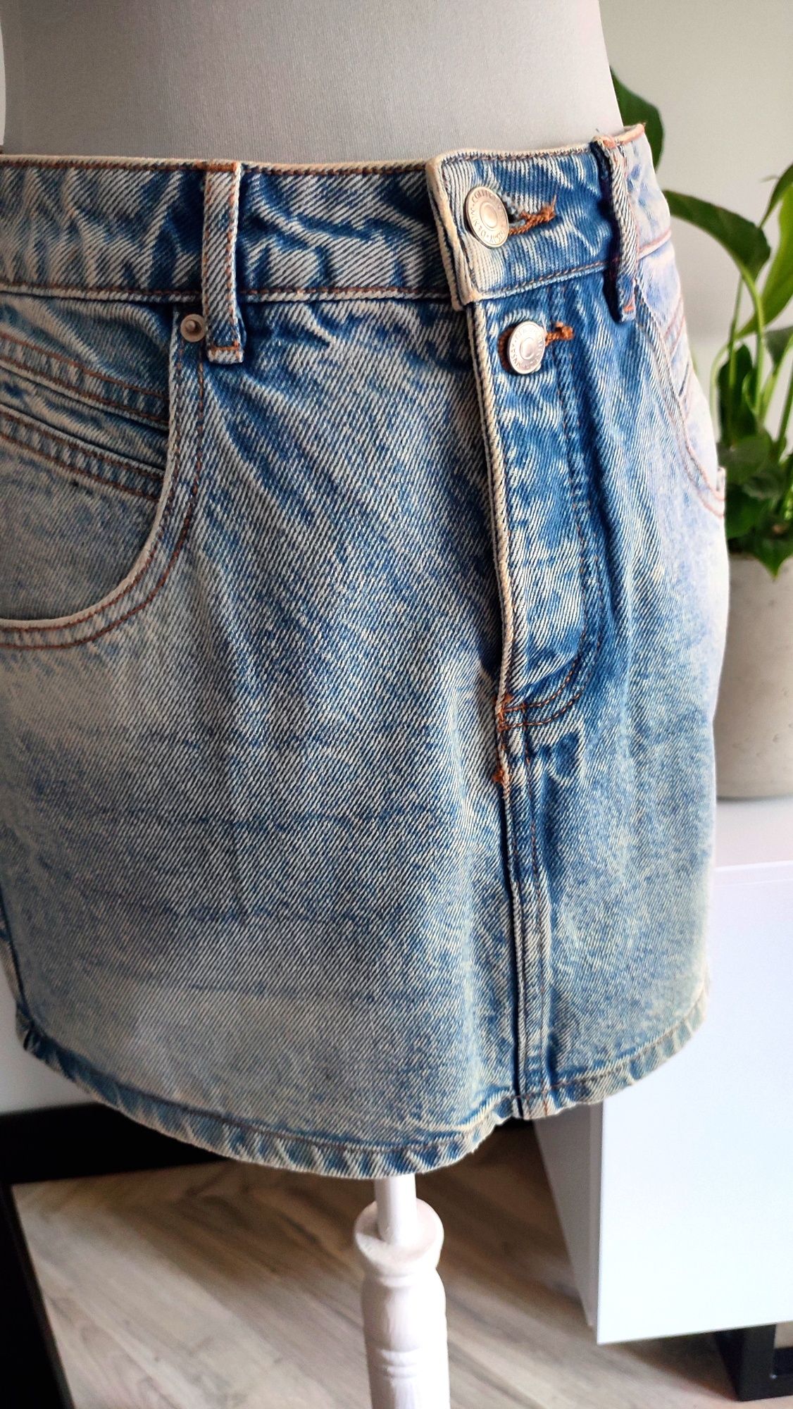 Spódnica spódniczka denim mini jeans jeansowa