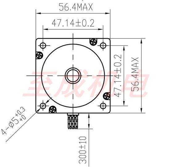 Шаговый двигатель 23HS8430 3.0A 18 кг/см ЧПУ CNC NEMA 23