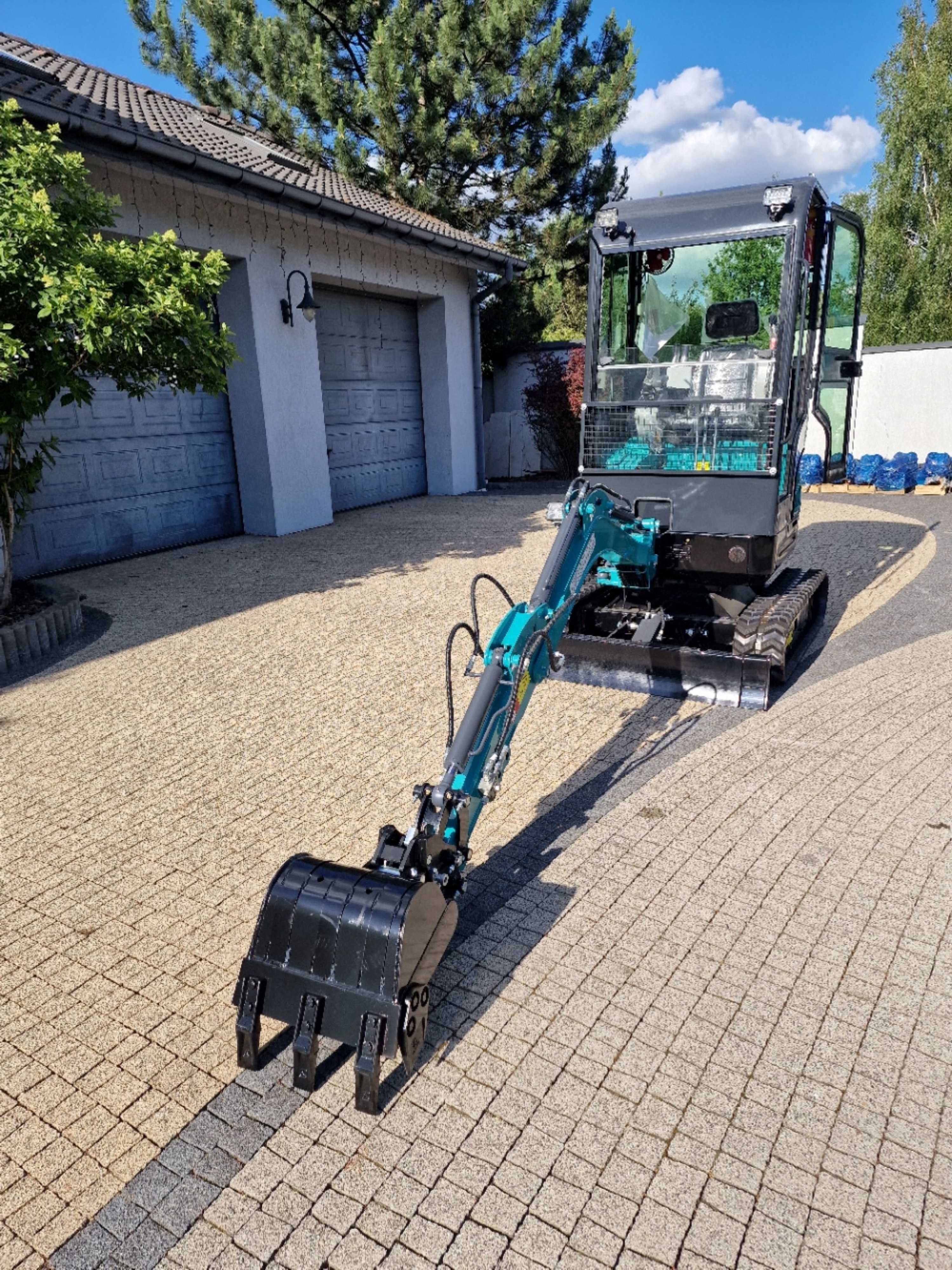 Minikoparka CASTER 18S Silnik Kubota 1800kg BOGATE WYPOSAŻENIE w CENIE