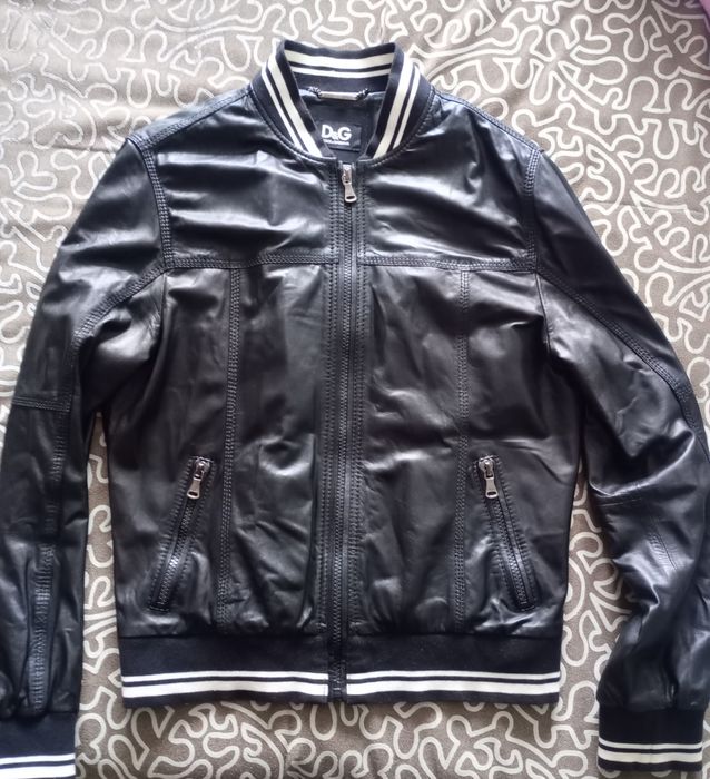 Шкіряна куртка Dolce & Gabbana