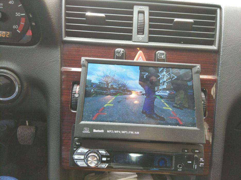 Auto Rádio 1 din com tátil 7" android gps usb dvd bluetooth carplay