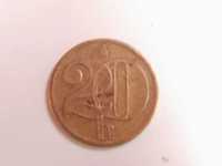 Moneta o wartości 20 halerzy czeskich z roku 1978