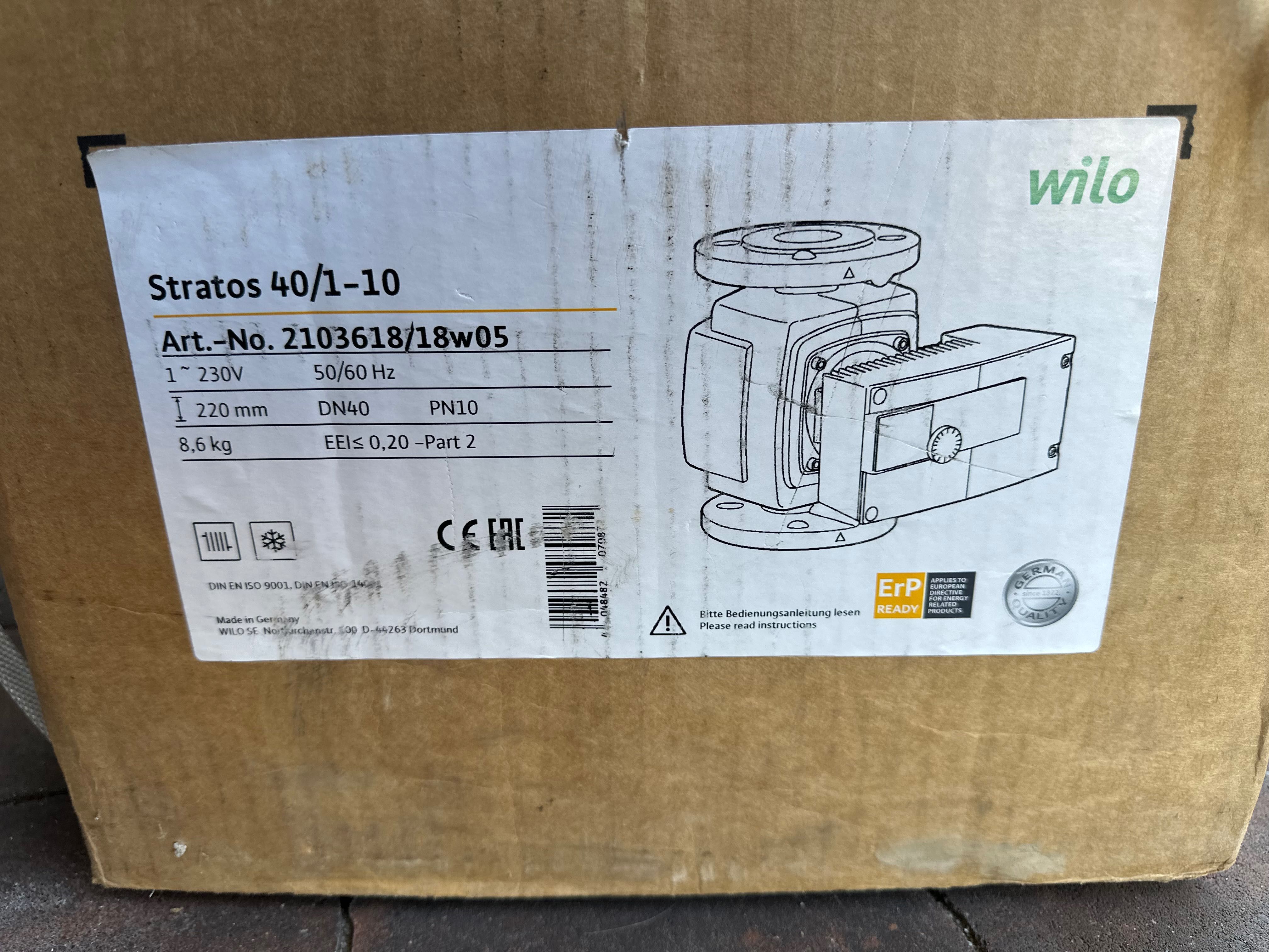 Pompa wilo stratos 40/1-10. 210.3618