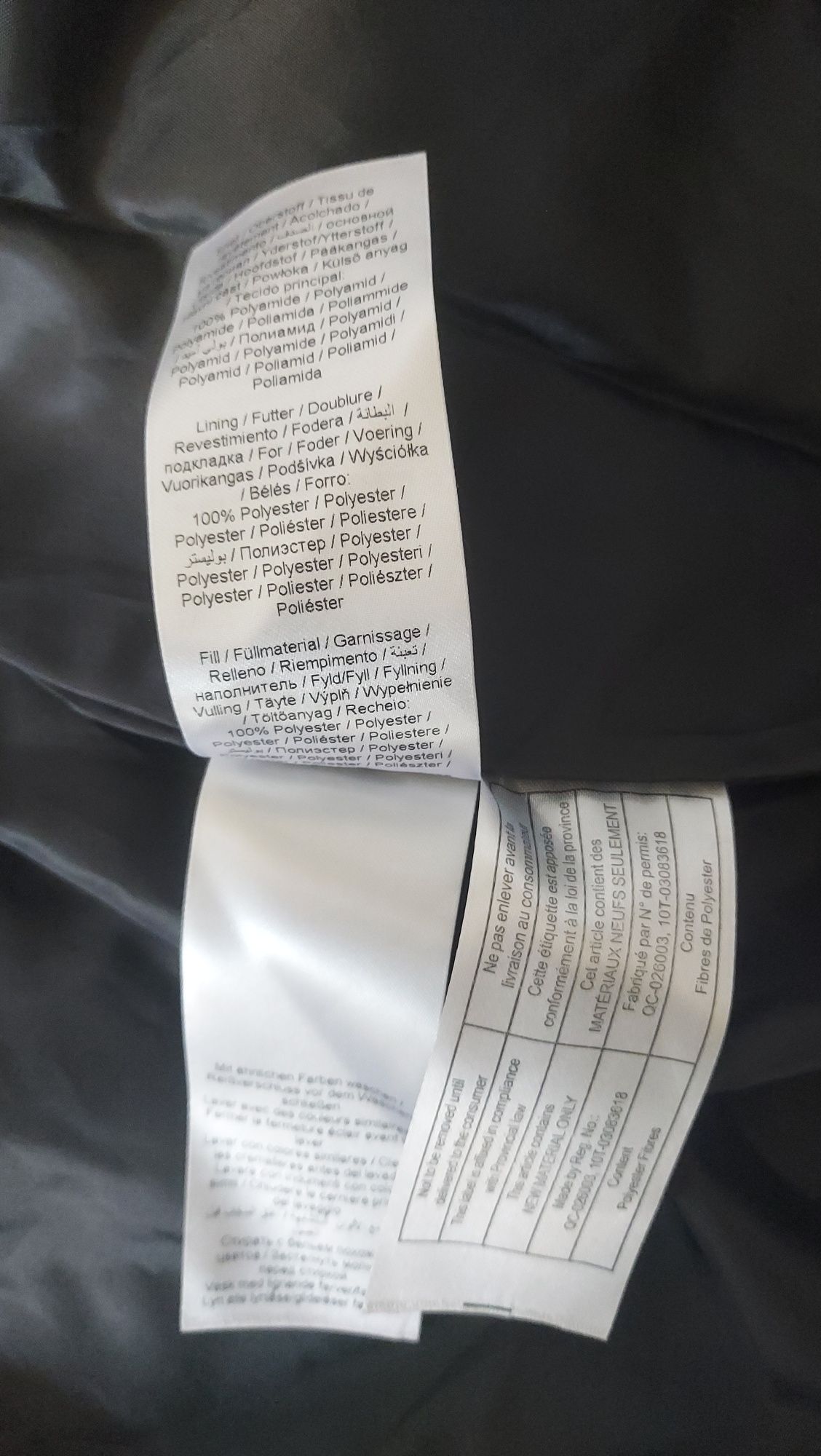 Nowy puchowy czarny  płaszcz zimowy kurtka Cream oversize