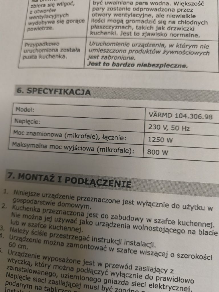 Mikrofalówka nowa