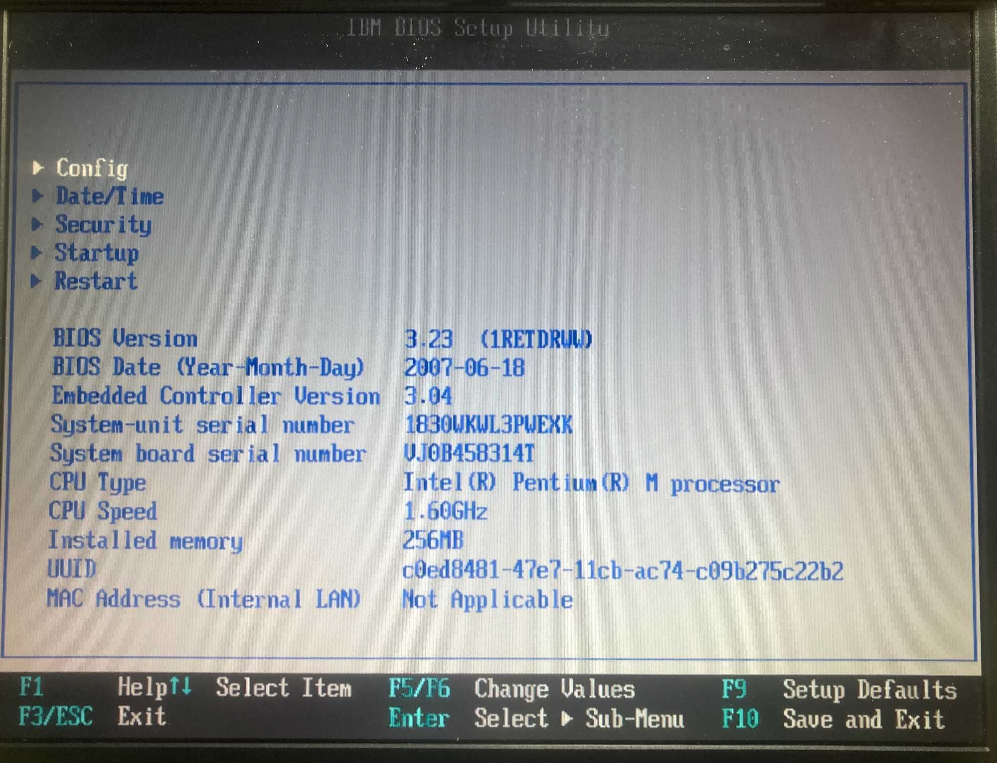 Laptop Lenovo IBM R51