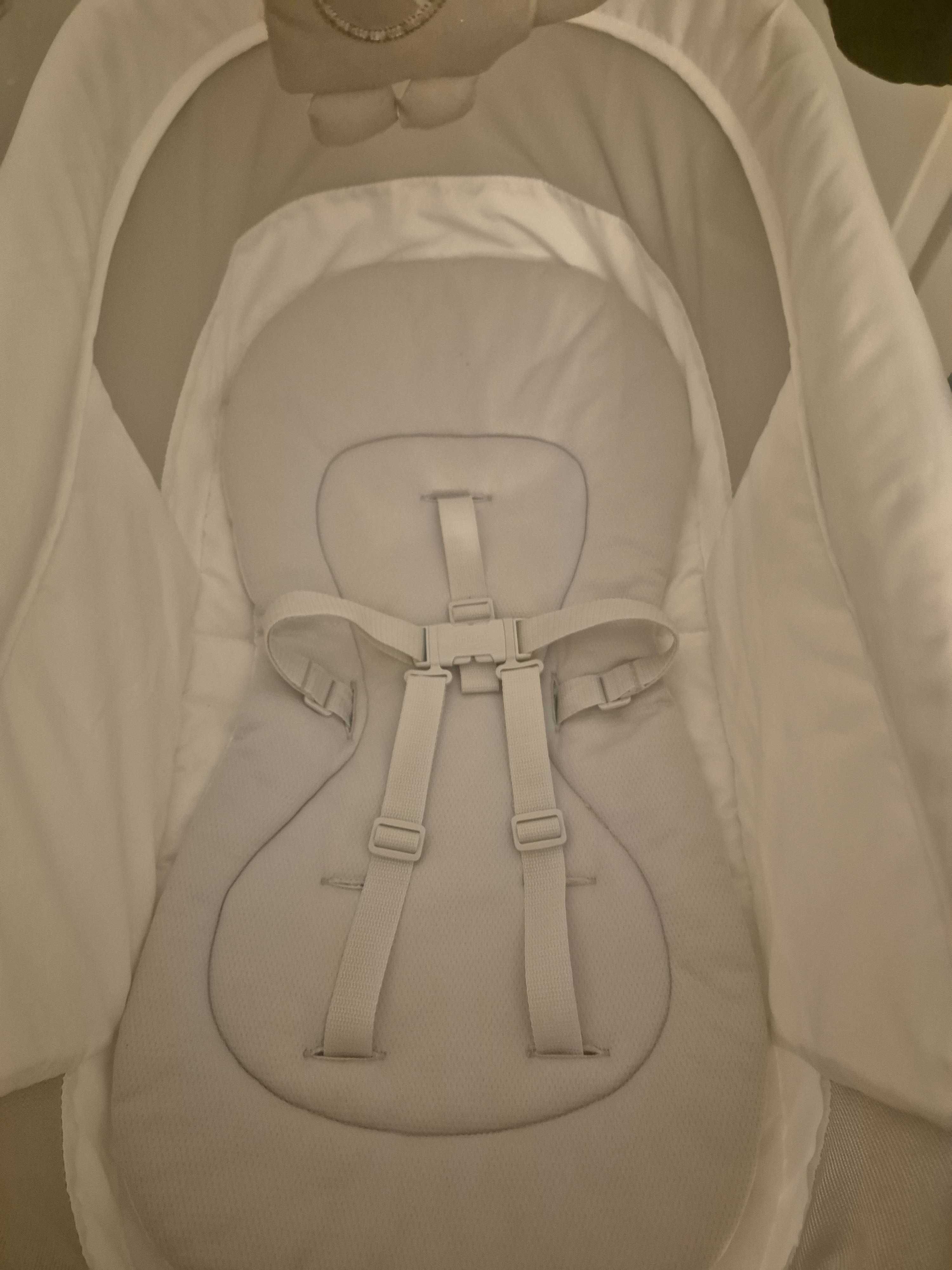 Chicco, Baby Hug 4in1 Air, kołyska, leżaczek, krzesełko, white snow