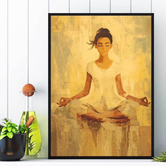 plakat medytacja, plakat relaks, plakat do ramy medytacja i spokój