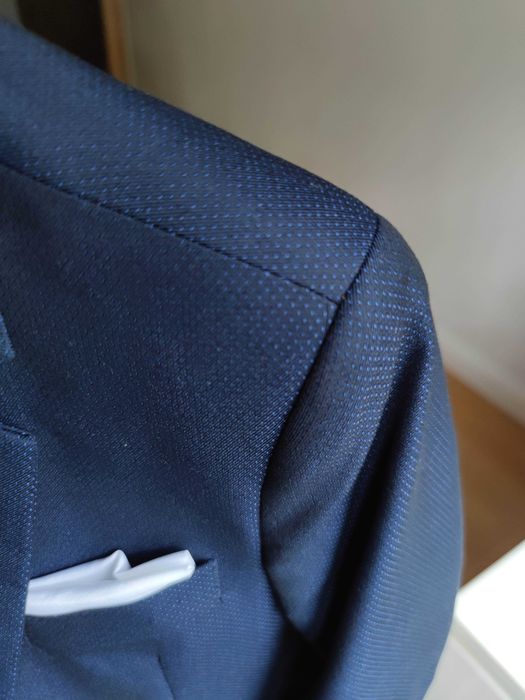 Garnitur marki Stan dar 128 ale jak 134 granatowy