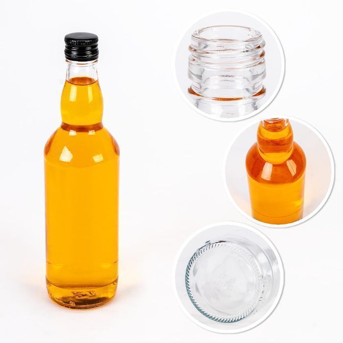 50x butelka MONOPOLOWA 500 ml szklana na bimber wódkę z zakrętką