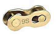 TOOPRE Z90 GOLD Łańcuch Rowerowy ze Spinką 9 rzędów 116 ogniw/305g/BOX