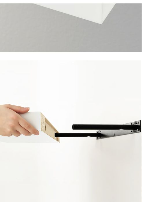 Białe półki  nascienne ikea