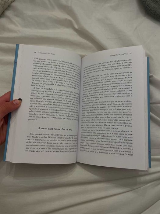 Livro "Harmonia a cada passo" de Thich Nhat Hanh