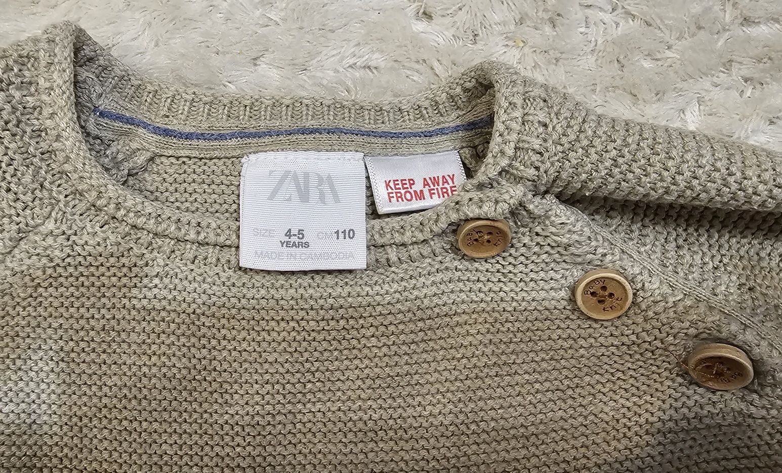 Sweter dziewczęcy Zara, rozmiar 110