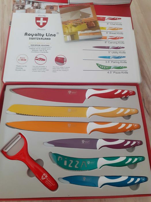 Noże kuchenne komplet 7 szt. na prezent