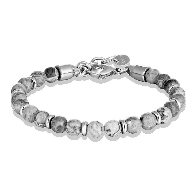 Pulseira Masculina Olho de Tigre Natural - inoxidável