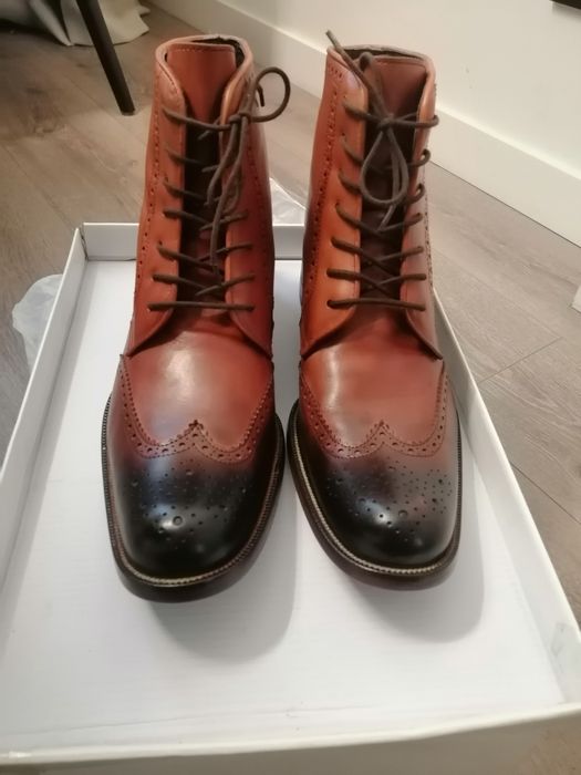 Кожаные ботинки-броги DSQUARED² (оригинал)