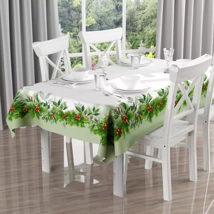 Obrus tkanina drukowana Święty Mikołaj 150 x 250 [cm]