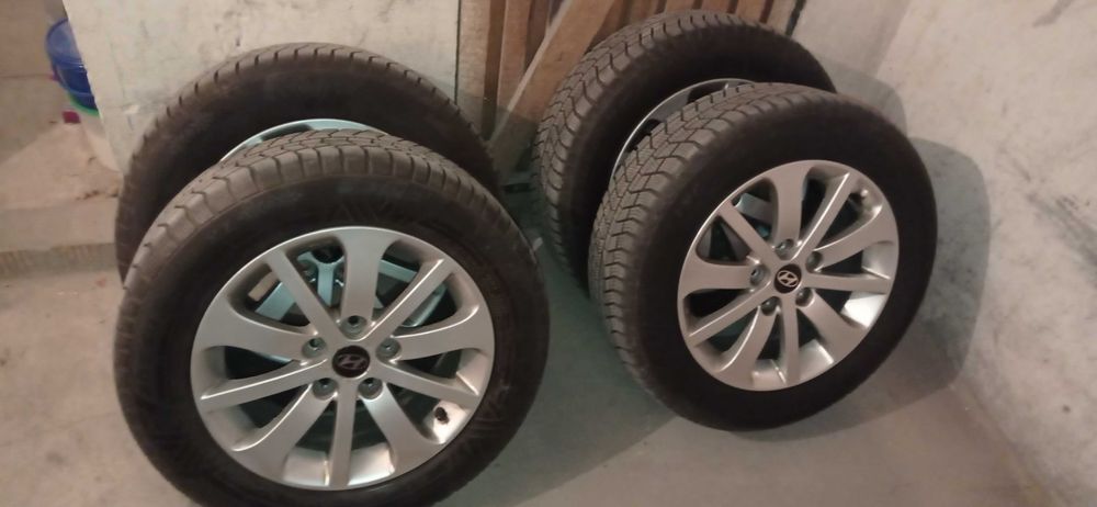 Koła,Felgi aluminiowe,opony zimowe R16 Hyundai, Mazda, Kia 114,3 67,1